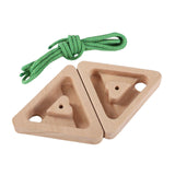 2Pcs Triangle Climbing Hangboard Climbing Fingerboard for Bouldering Outdoor