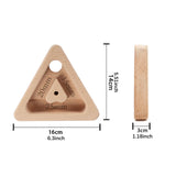 2Pcs Triangle Climbing Hangboard Climbing Fingerboard for Bouldering Outdoor