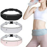 Maxbell Running Belt Fanny Pack Adjustable Belt Waistband Bag for Jogging Gym Hiking Gray