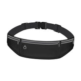 Maxbell Running Belt Fanny Pack Adjustable Belt Waistband Bag for Jogging Gym Hiking Black