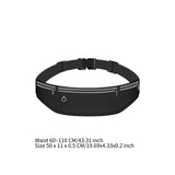 Maxbell Running Belt Fanny Pack Adjustable Belt Waistband Bag for Jogging Gym Hiking Black