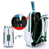 Maxbell Pickleball Backpack Storage Carrier Pickleball Racket Bag for Beginners Gift White