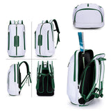 Maxbell Pickleball Backpack Storage Carrier Pickleball Racket Bag for Beginners Gift White