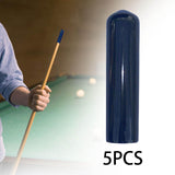 Maxbell 5 Pieces Pool Cue Tip Covers Billiards Accessories Portable Snooker Tip Caps 10mm