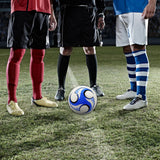 Maxbell Soccer Ball Size 5 Seamless Stitching Training for Game Practice Gift Blue