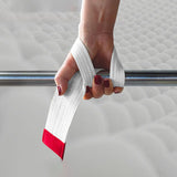 2Pcs Weight Lifting Straps Cotton for Strength Training Dumbbell Deadlifting Beige