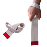 2Pcs Weight Lifting Straps Cotton for Strength Training Dumbbell Deadlifting Beige
