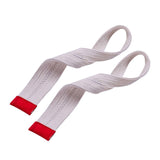 2Pcs Weight Lifting Straps Cotton for Strength Training Dumbbell Deadlifting Beige