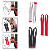 2Pcs Weight Lifting Straps Cotton for Strength Training Dumbbell Deadlifting Beige