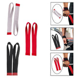 2Pcs Weight Lifting Straps Cotton for Strength Training Dumbbell Deadlifting Beige