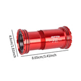 Maxbell Bike Bottom Bracket Compact for Outdoor Cycling Accessory Mountain Road Bike Red