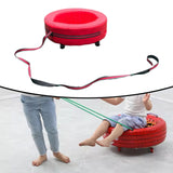 Maxbell Kids Hand Pulled Cart Interactive Toy for Sports Playground Group Activities Red