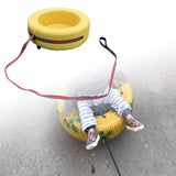 Maxbell Kids Hand Pulled Cart Interactive Toy for Sports Playground Group Activities Yellow