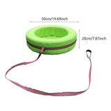 Maxbell Kids Hand Pulled Cart Interactive Toy for Sports Playground Group Activities Green