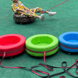 Maxbell Kids Hand Pulled Cart Interactive Toy for Sports Playground Group Activities Green