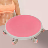 Maxbell Roller Wheel Men Women Quiet Abdominal Board for Home Gym Workout Fitness Pink