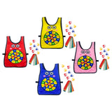 Maxbell Dodgeball Game for Kids for Children Party with 5 Colorful Ribbons Toss Game Yellow