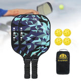 Maxbell Pickleball Paddle Premium 14mm Thickness for Player Sport Supplies Men Women 2 Paddle 4 Balls Bag