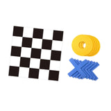 Maxbell Toe Chess Set Interactive Travel Gifts Funny XO Toy for Adults Families Kids 180cm and Black