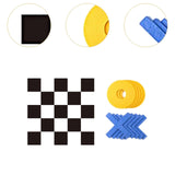 Maxbell Toe Chess Set Interactive Travel Gifts Funny XO Toy for Adults Families Kids 180cm and Black