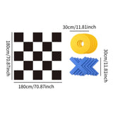 Maxbell Toe Chess Set Interactive Travel Gifts Funny XO Toy for Adults Families Kids 180cm and Black