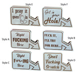 Maxbell 8 Ball Pocket Marker Pool Table Decoration Sign for Billiards Players Gifts Style A