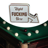 Maxbell 8 Ball Pocket Marker Pool Table Decoration Sign for Billiards Players Gifts Style A