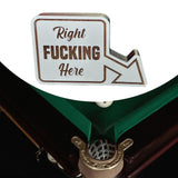 Maxbell 8 Ball Pocket Marker Pool Table Decoration Sign for Billiards Players Gifts Style A