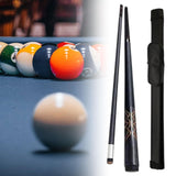 Maxbell 1/2 Split Pool Cue Billiard Stick for Enthusiasts Billiard Players Beginners Gold