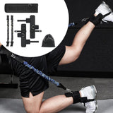Maxbell Leg Strength Resistance Bands Set Exercise Running Soccer Workout Pull Ropes Black