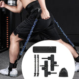 Maxbell Leg Strength Resistance Bands Set Exercise Running Soccer Workout Pull Ropes Black