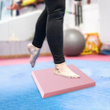 Maxbell Exercise Balance Pad Soft Thick Yoga Knee Pad for Workout Stability Training Pink