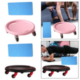 Maxbell Abdominal Exercise Roller Slider Multipurpose 13.7x3.7inch Workout Equipment Pink