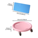 Maxbell Abdominal Exercise Roller Slider Multipurpose 13.7x3.7inch Workout Equipment Pink
