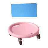 Maxbell Abdominal Exercise Roller Slider Multipurpose 13.7x3.7inch Workout Equipment Pink
