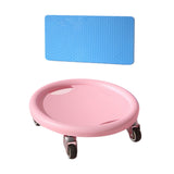 Maxbell Abdominal Exercise Roller Slider Multipurpose 13.7x3.7inch Workout Equipment Pink