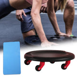 Maxbell Abdominal Exercise Roller Slider Multipurpose 13.7x3.7inch Workout Equipment Black