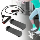 Maxbell 2Pcs Stair Stepper Pedals Parts AntiSlip Replacement for Office Home Outdoor Black and Red