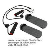 Maxbell 2Pcs Stair Stepper Pedals Parts AntiSlip Replacement for Office Home Outdoor Black and Red