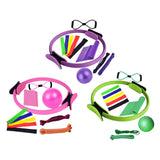 Maxbell 11Pcs Pilates Ring Circle and Pilates Ball Set Workout Equipment for Pilates Purple
