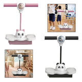 Maxbell Pogo Jumper with Light Girls High Jumping Toy for Games Garden Body Training Pink