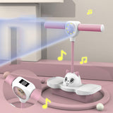 Maxbell Pogo Jumper with Light Girls High Jumping Toy for Games Garden Body Training Pink