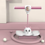 Maxbell Pogo Jumper with Light Girls High Jumping Toy for Games Garden Body Training Pink