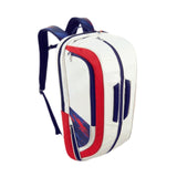 Maxbell Badminton Rackets Backpack PU Leather Professional Lightweight for Men Women White Red