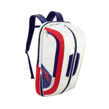 Maxbell Badminton Rackets Backpack PU Leather Professional Lightweight for Men Women White Red