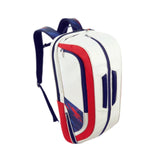 Maxbell Badminton Rackets Backpack PU Leather Professional Lightweight for Men Women White Red