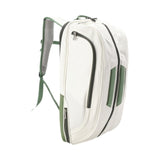 Maxbell Badminton Rackets Backpack PU Leather Professional Lightweight for Men Women White Green