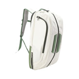 Maxbell Badminton Rackets Backpack PU Leather Professional Lightweight for Men Women White Green