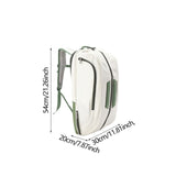 Maxbell Badminton Rackets Backpack PU Leather Professional Lightweight for Men Women White Green