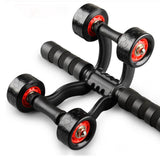 Maxbell 4 Wheel Abdominal Roller Body Building Abdominal Exercise Core Strengthening